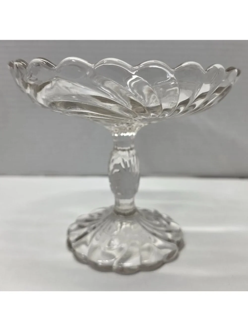 Cambridge Caprice Clear Glass Compote Comport Footed Dish 6
